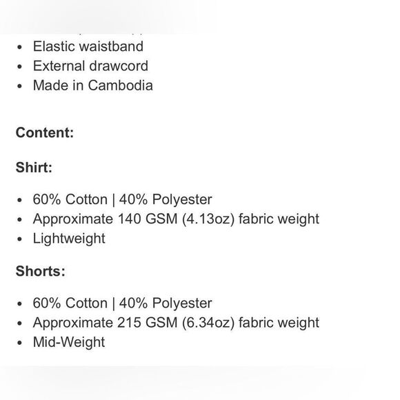 NWT EDDIE BAUER 2-Piece Lounge Set T-Shirt & Shorts Adjustable Stretch Size Med - Picture 5 of 6